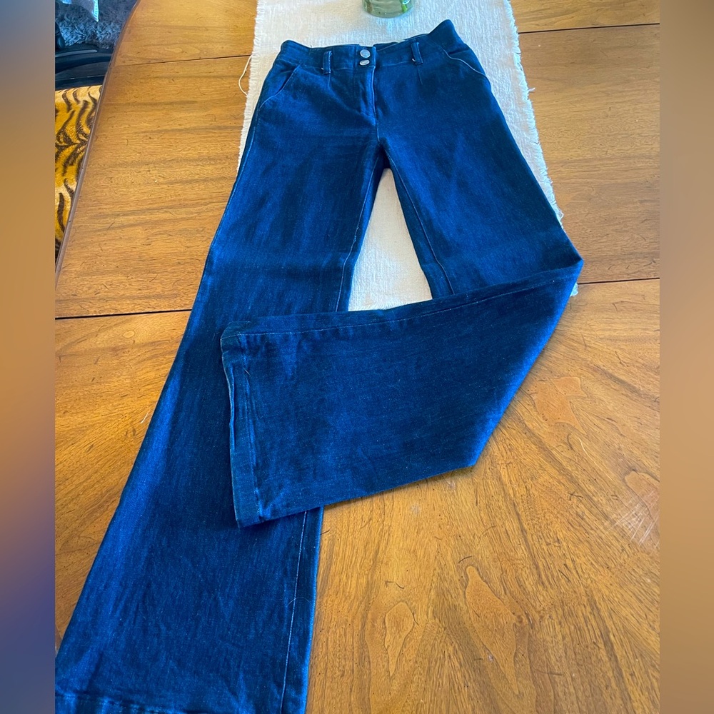 Maeve by Anthropologie flare blue jeans, size 24